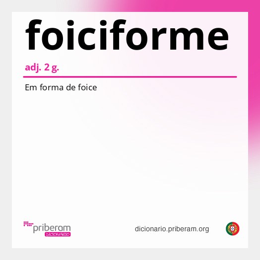 Significado de foiciforme