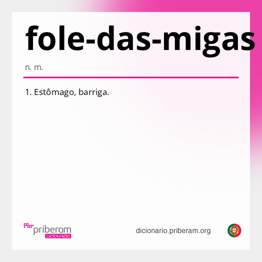 Significado de fole-das-migas