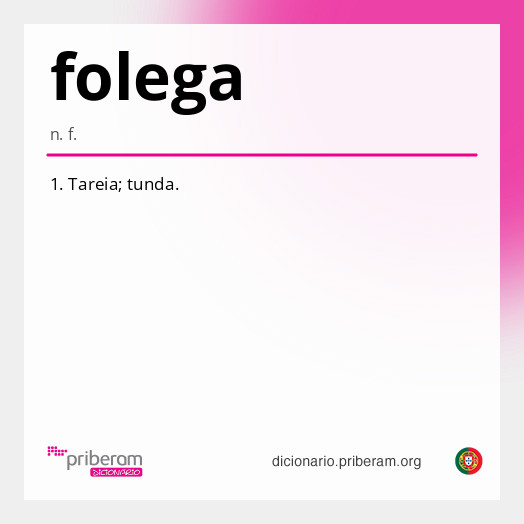 Significado de folega
