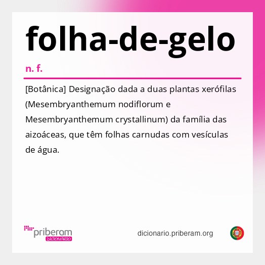 Significado de folha-de-gelo