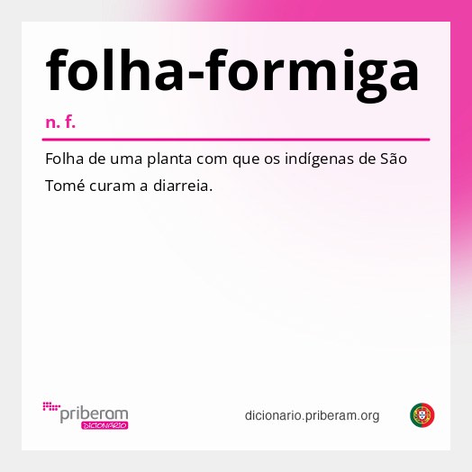 Significado de folha-formiga