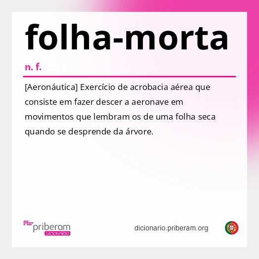 Significado de folha-morta