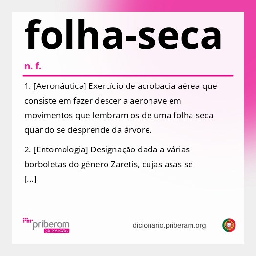 Significado de folha-seca