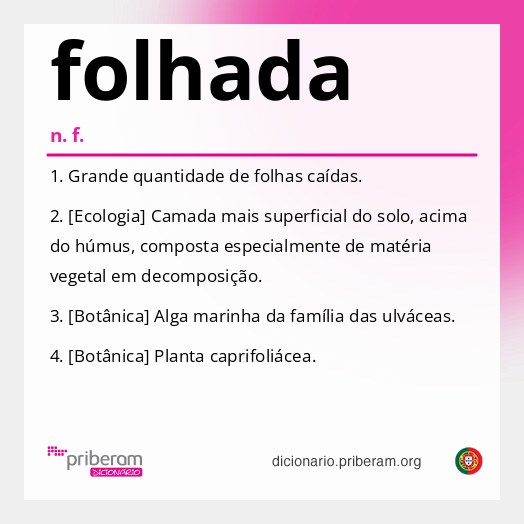 Significado de folhada