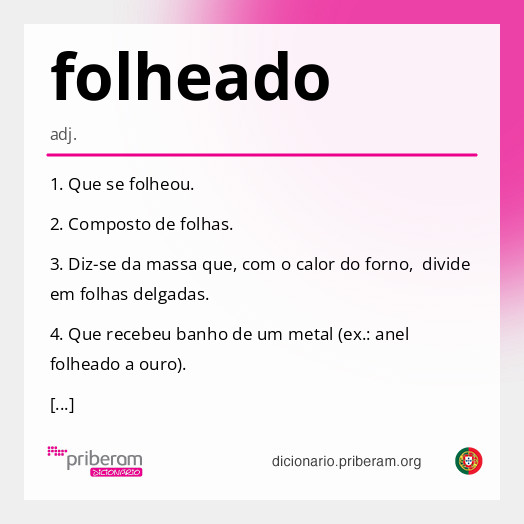 Significado de folheado
