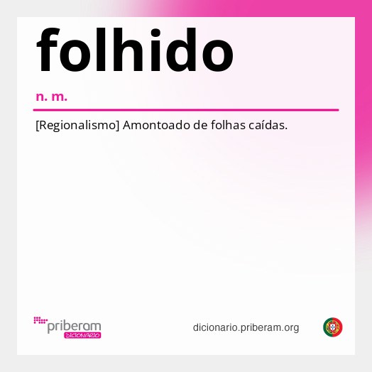 Significado de folhido