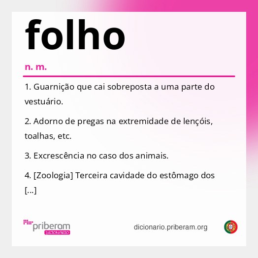 Significado de folho