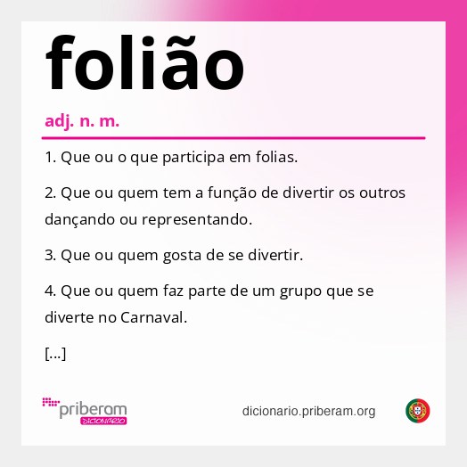 Significado de folião