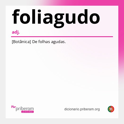 Significado de foliagudo