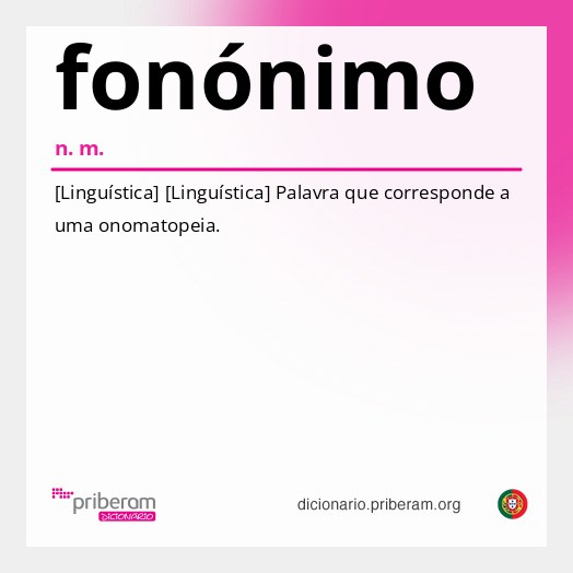 Significado de fonónimo