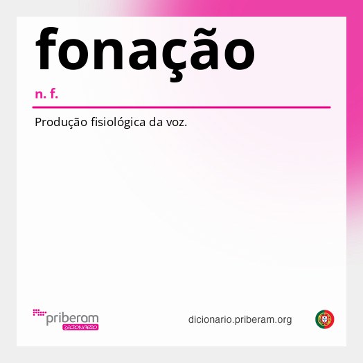 Significado de fonação