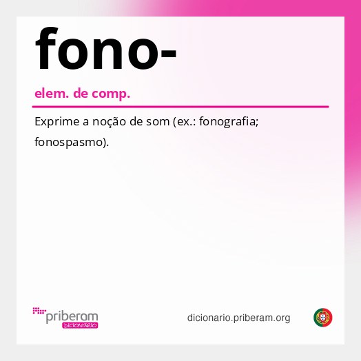 Significado de fono-