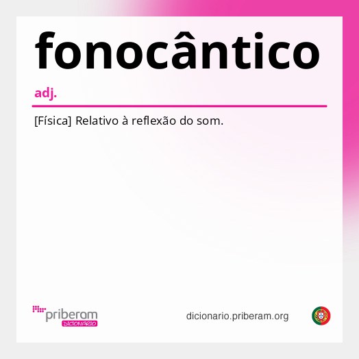 Significado de fonocântico