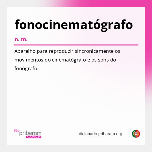 Significado de fonocinematógrafo