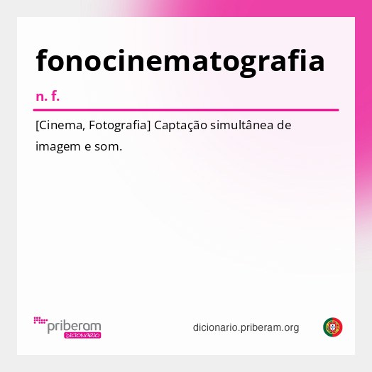 Significado de fonocinematografia