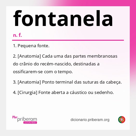 Significado de fontanela