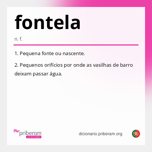 Significado de fontela