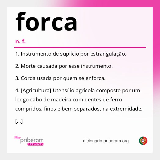 Significado de forca