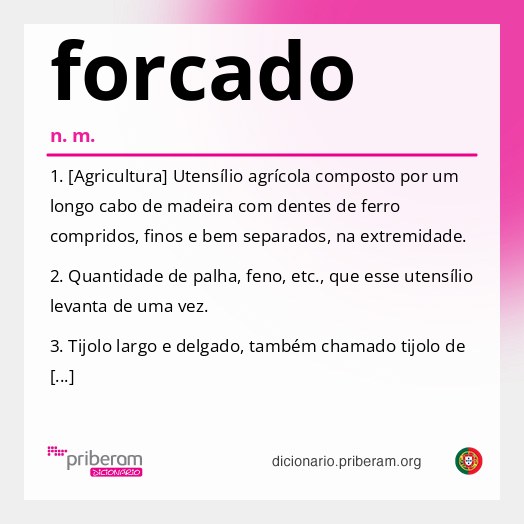 Significado de forcado