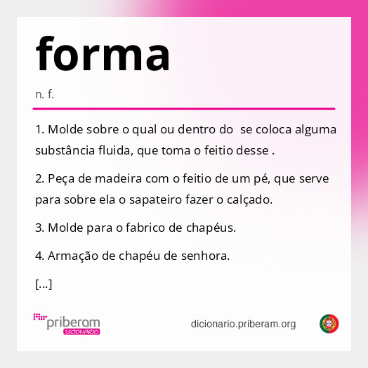 Significado de forma