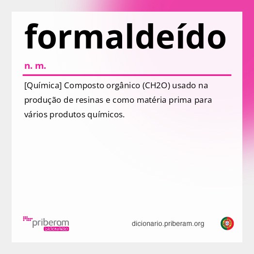 Significado de formaldeído