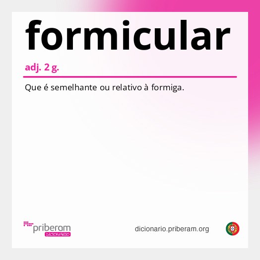 Significado de formicular
