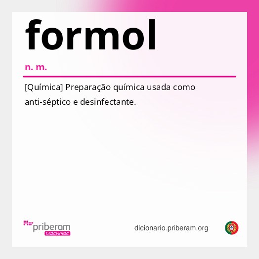 Significado de formol