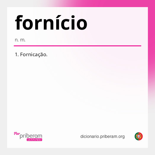 Significado de fornício
