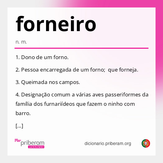 Significado de forneiro