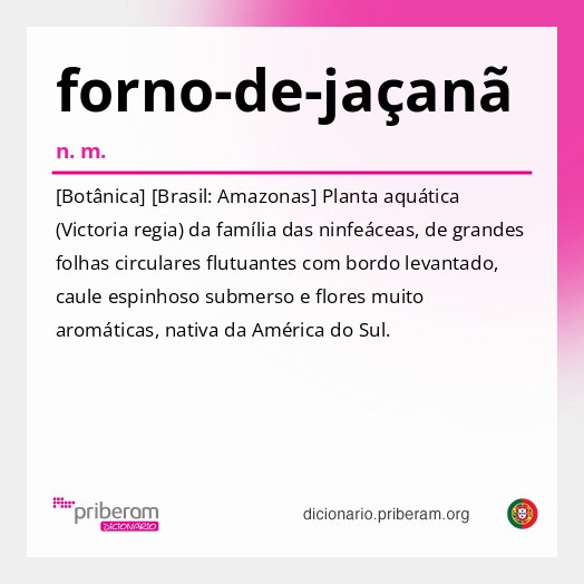 Significado de forno-de-jaçanã