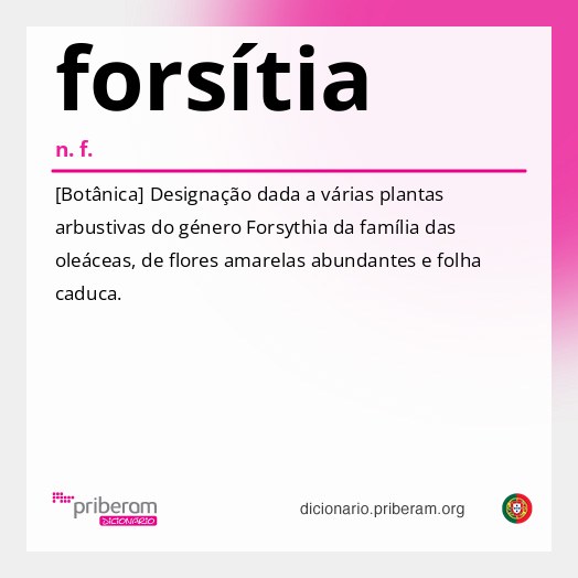 Significado de forsítia