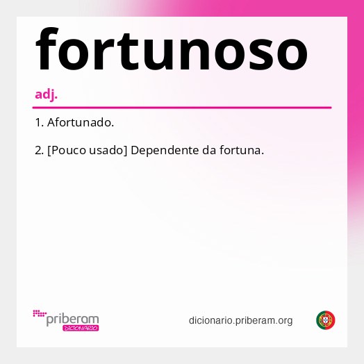 Significado de fortunoso