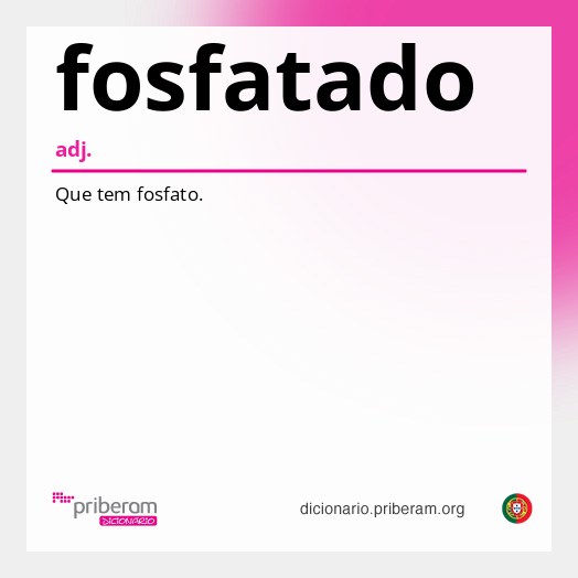 Significado de fosfatado