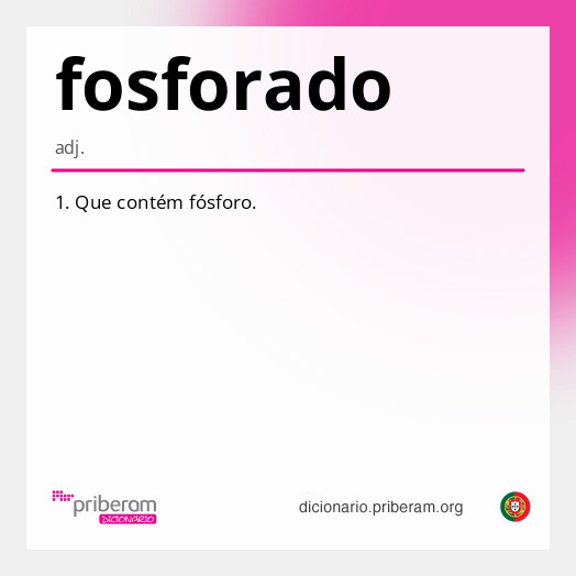 Significado de fosforado