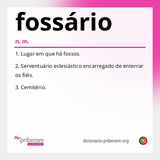 Significado de fossário