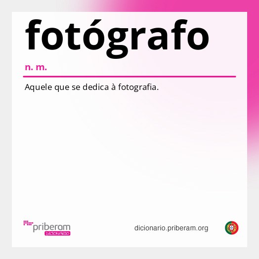 Significado de fotógrafo
