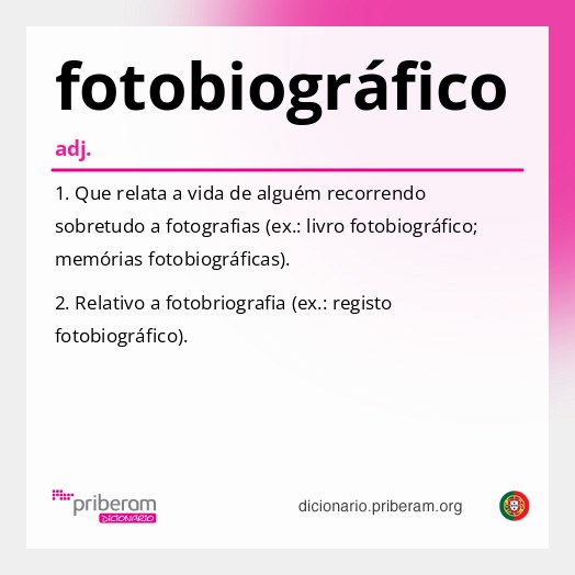 Significado de fotobiográfico