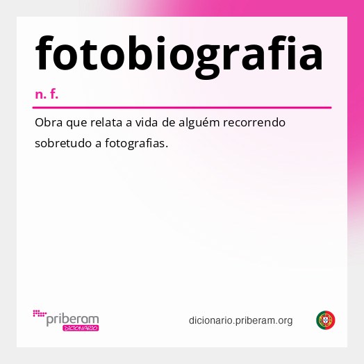 Significado de fotobiografia