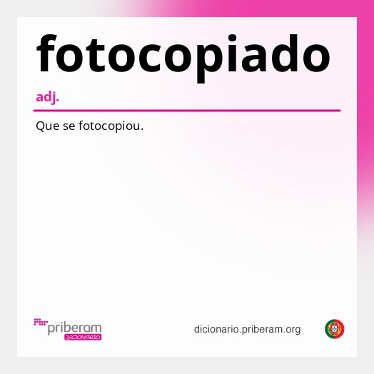 Significado de fotocopiado
