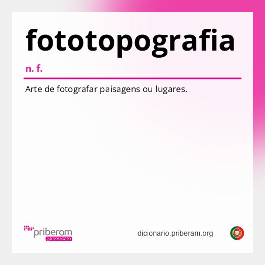Significado de fototopografia