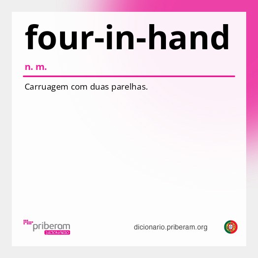 Significado de four-in-hand