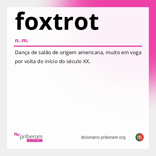 Significado de foxtrot