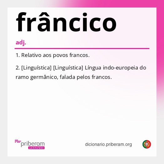 Significado de frâncico