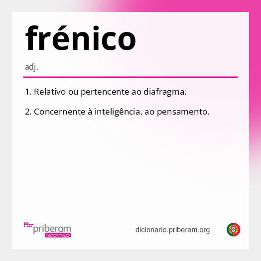 Significado de frénico