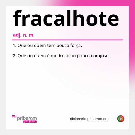 Significado de fracalhote