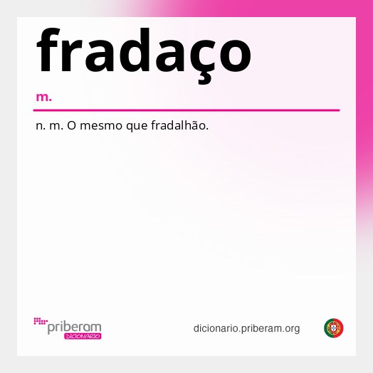 Significado de fradaço