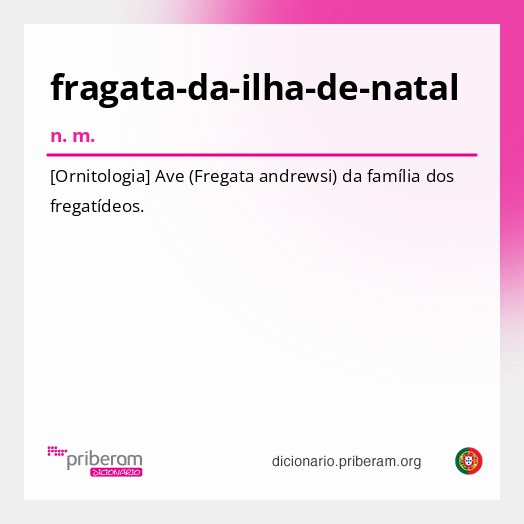 Significado de fragata-da-ilha-de-natal