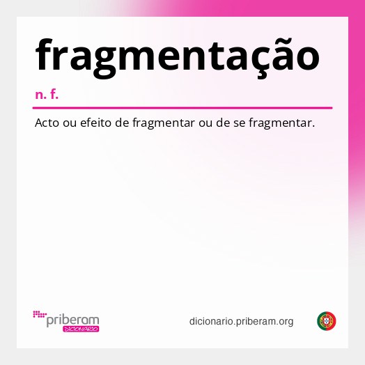 Significado de fragmentação