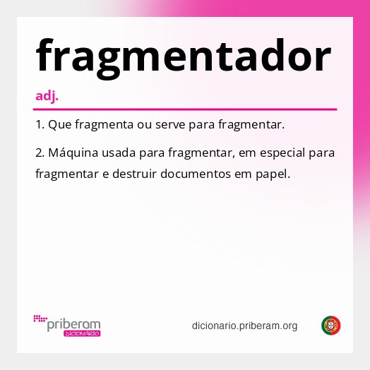 Significado de fragmentador