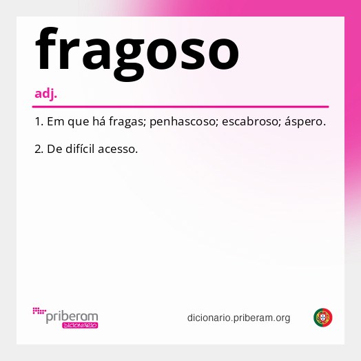 Significado de fragoso